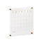 Martha Stewart Grayson Acrylic Dry Erase Wall Calendar w/Dry Erase Mrkr and Mntng Hrdwr, 14in. Sq, Clr w/Gld Prnt BR-AC-3636-GD-CLRGLD-MS - alternate 2